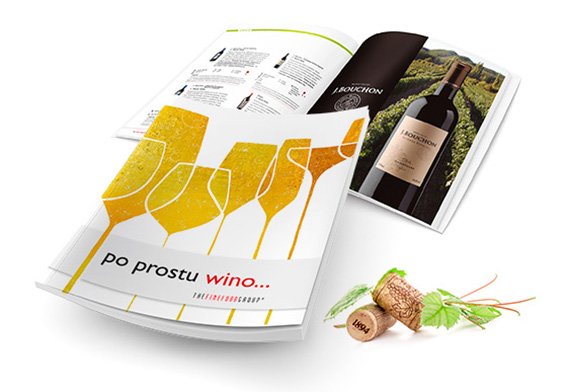 Elegancki folder sprzedażowy dla The Fine Food Group