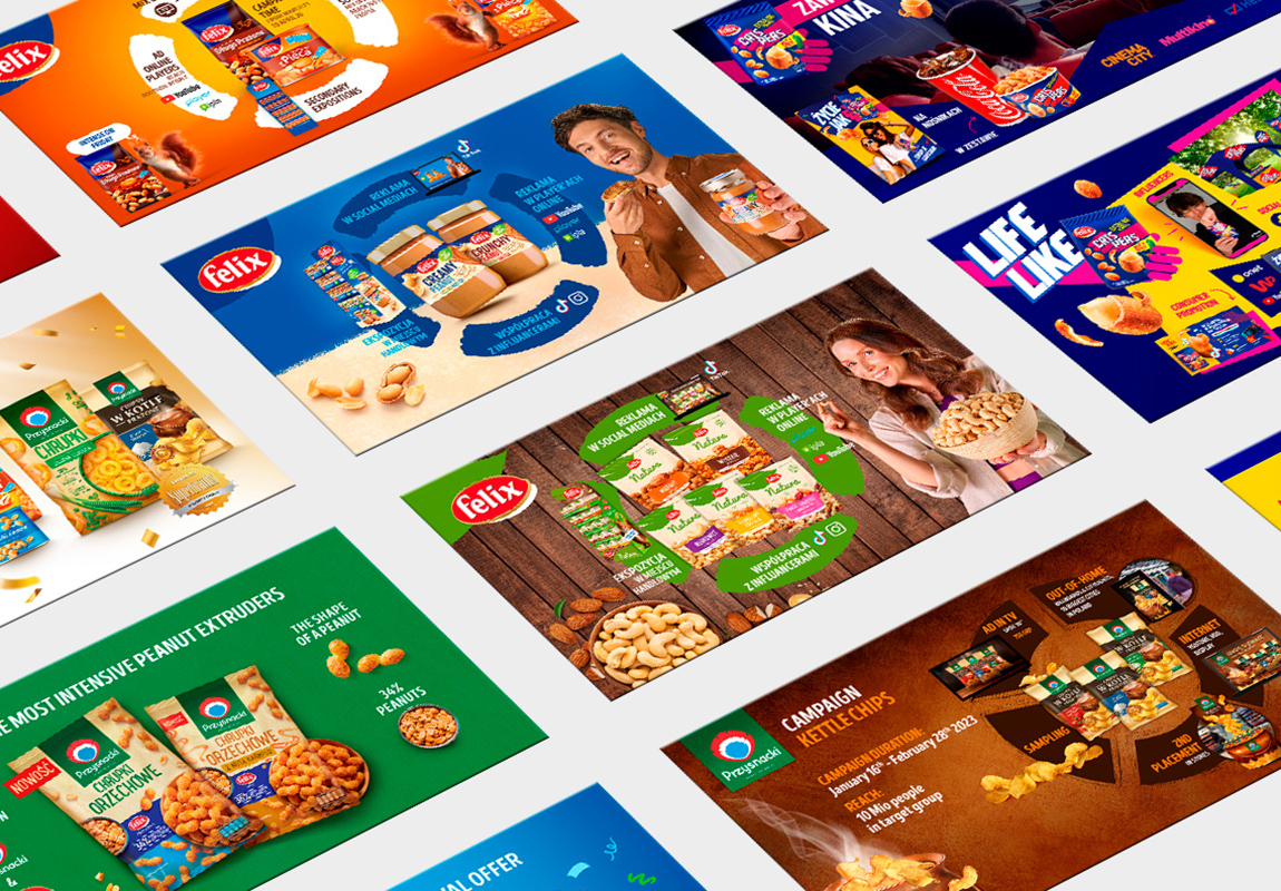 Projekt graficzny prezentacji sprzedażowej dla Intersnack